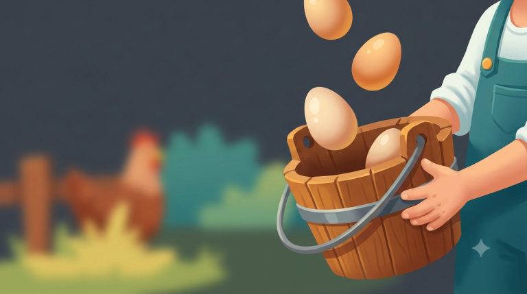 Egg Catch Timing: Egg Catcher and Egg Bucket Master